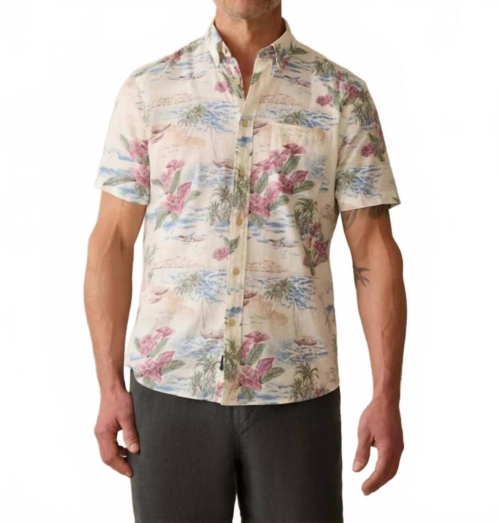 NEW FAHERTY short sleeve breeze shirt in dav